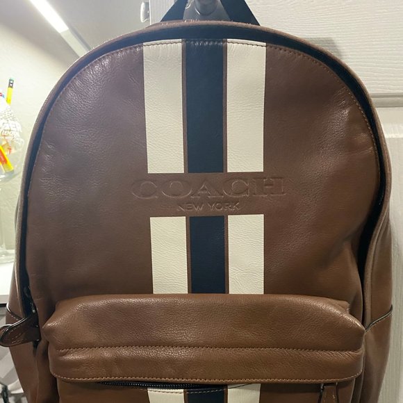 Coach Large Leather Backpack - Picture 4 of 5